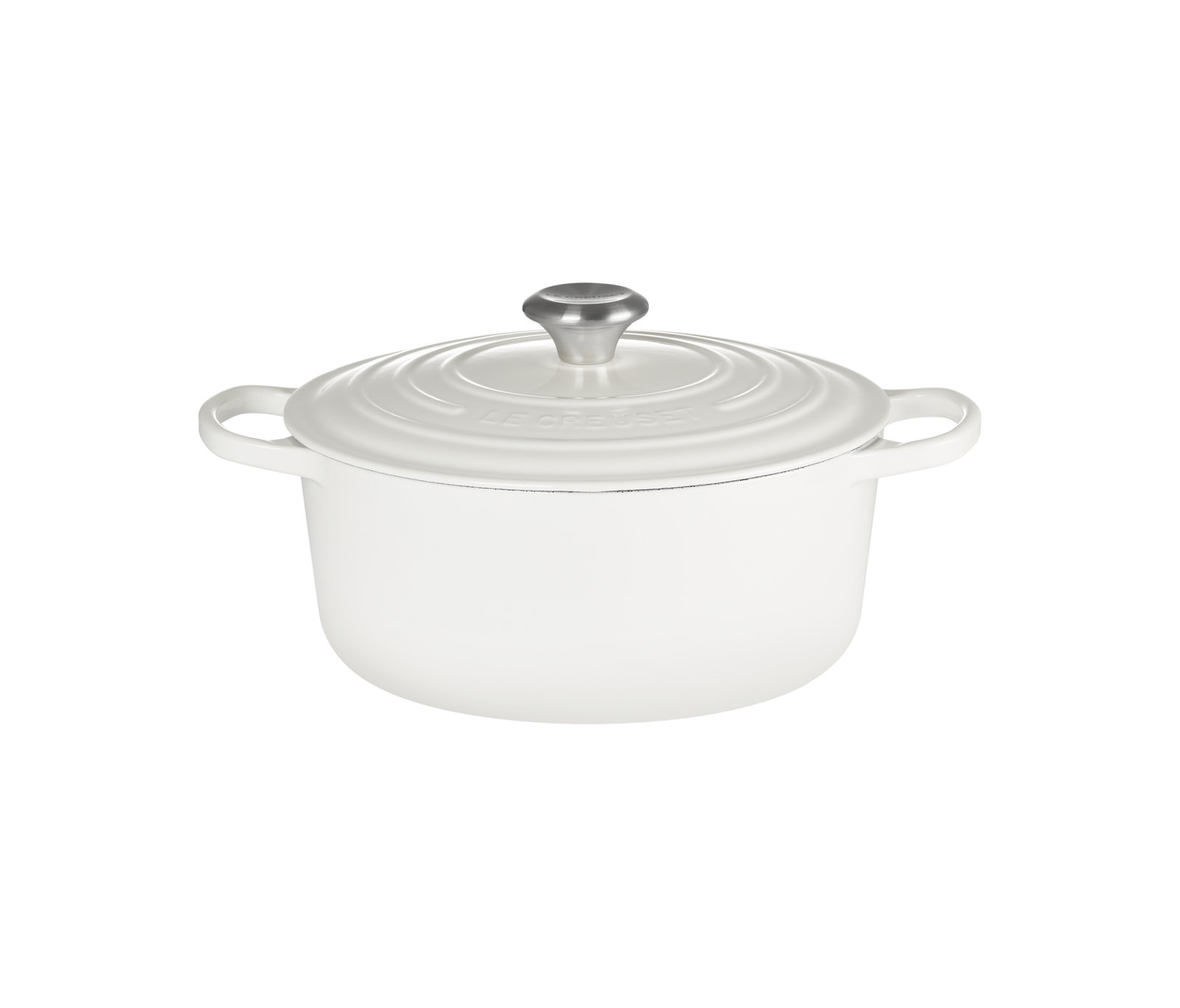 Le Creuset Enameled Cast Iron Dutch Oven, 4.5 quarts, White