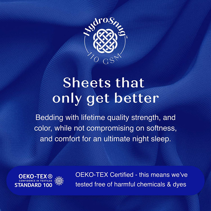 Microfiber Sheet Set, California King Sheet Set with 2 Pillowcases, Lavender Dream