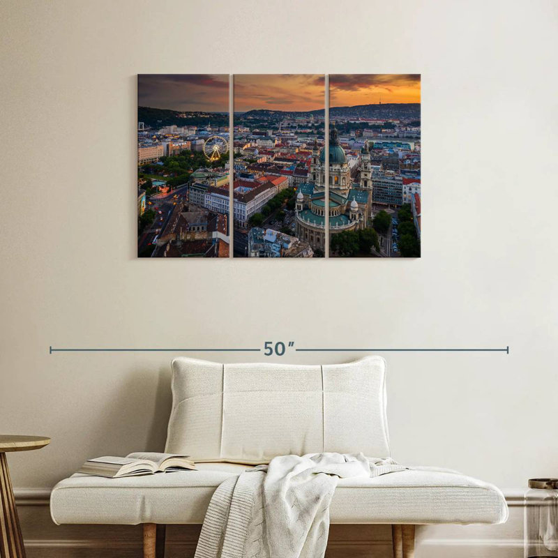 Budapest Sundown, 24" H x 38" W