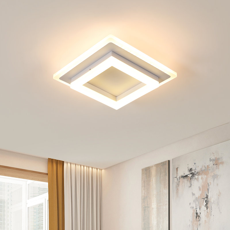 LED Flush Mount, White