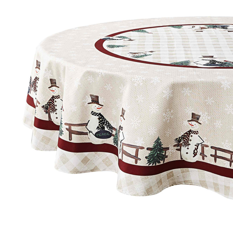 The Holiday Aisle® Karion 70" Round Tablecloth