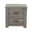 Table de chevet rustique gris, table de chevet 2 pour la chambre à coucher, armoire de chambre en bois massif, 2 ornements