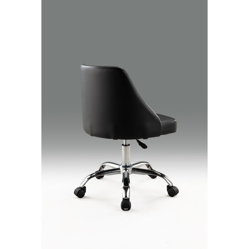 Lynly Task Chair, Black, Chrome