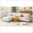 Modern Modular Sectional Sofa With Movable Ottoman, 110 Inch 4 Seat  Sofa Set With 5 Pillows, Unique Piping Stitch Design, Convertible L-Shaped Sofa For Living Room, Office & Spacious Rooms