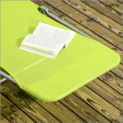 Chaises longues 2 pièces pliantes