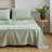 Linen Cotton Flat Sheet(White,Full)-127119713-127119709