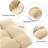 Outdoor Bench Cushion, Waterproof Tufted Patio Seat Cushion, Fade-resistant, Beige