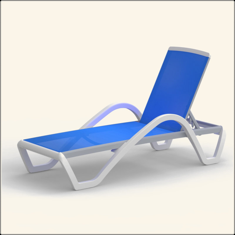 Patio Chaise Lounge Adjustable Aluminum Pool Lounge Chairs With Arm All Weather Pool Chairs For Outside,In-Pool,Lawn (1 Lounge Chair)