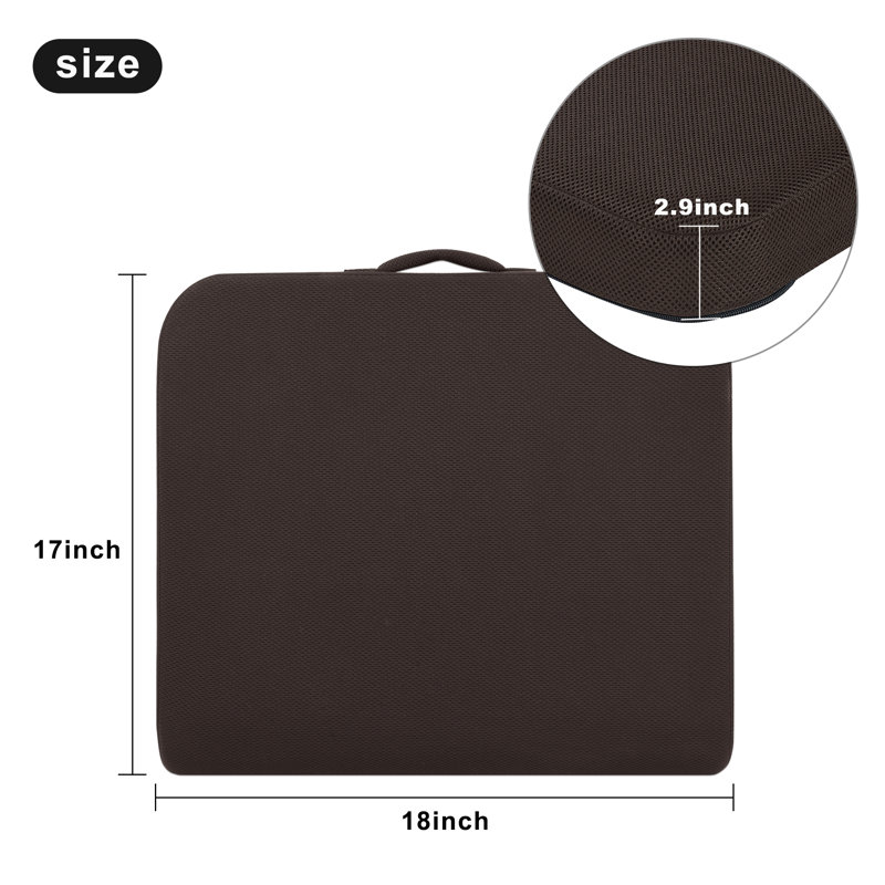 Outdoor 2.9'' Dining Chair Seat Cushion, Brown