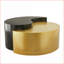 Noir et noir Table basse Gold Ying Yang avec cadre en fer - point focal Durable Modern Living