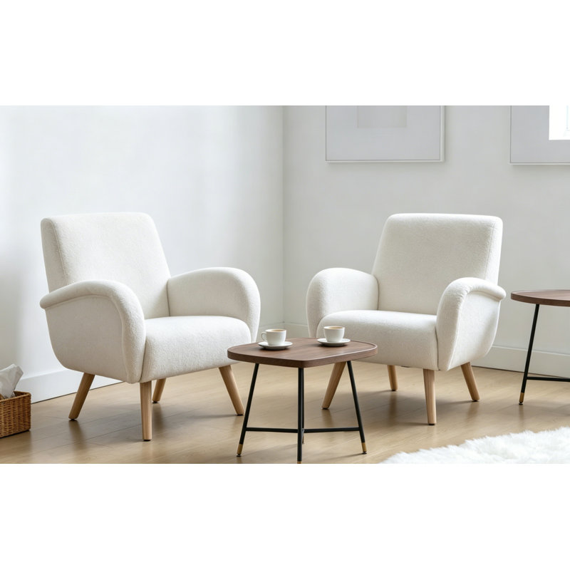 Manufactured Wood Accent Stool, White