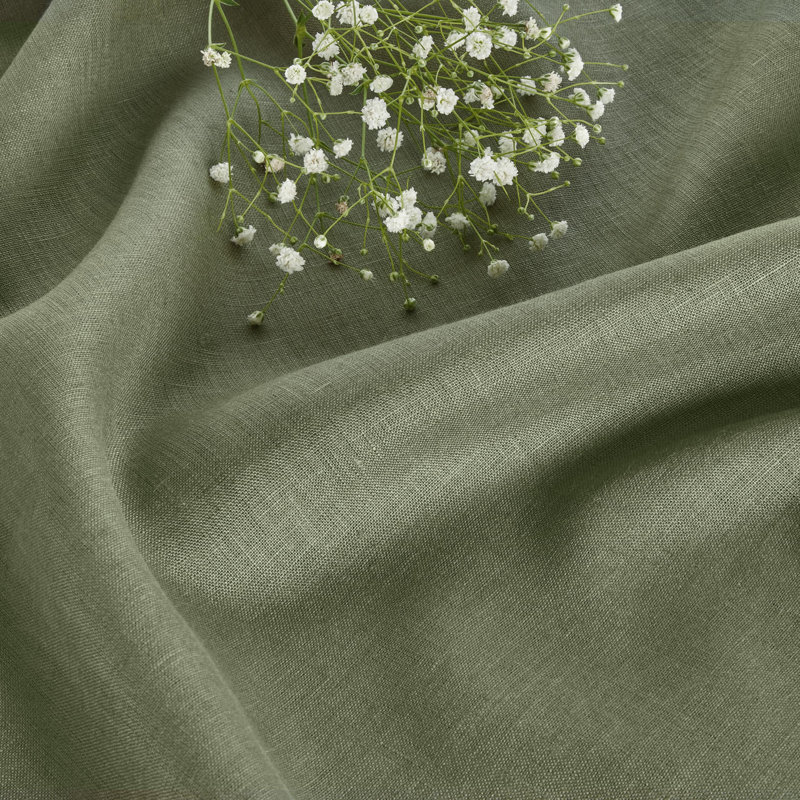Diana - 100% Pure Linen Table Runner, 72" x 14", White