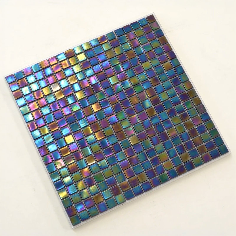Skosh 0.6" x 0.6" Glass Grid Mosaic Wall & Floor Tile
