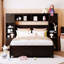 lit double en bois de couleur double avec armoire et tablette - et option chic attrayante-2010080256
