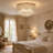 Delainy Metal and Crystal Drum Chandelier-535354130