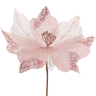 Fabric Poinsettia Arrangement