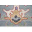 Tapis oriental bleu fait à la main Oushak 8 x 10