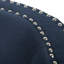 Modern Fabric Blue Swivel Chair - 32.75" Package Width Dimension Comfortable Rotating In Cover Handcrafted