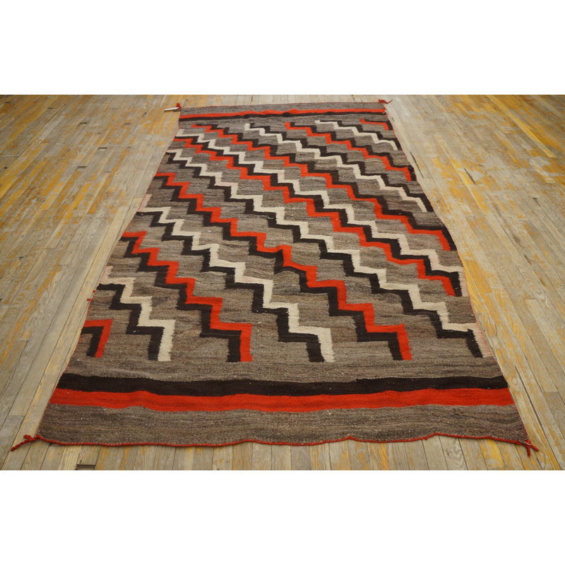 Flatweave Wool Geometric Area Rug