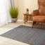 Tapis intérieur/extérieur bleu marine tressé fait main Ashurst-301208551