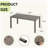 Heim 1-Piece Taupe Aluminum Outdoor Coffee Table-122506441