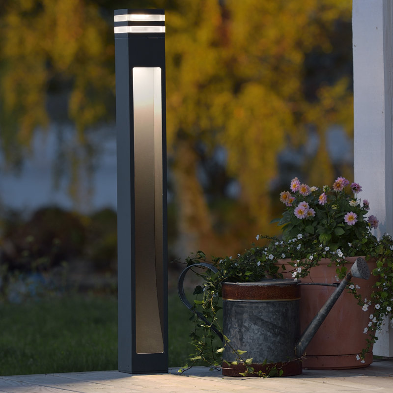 Grey Integrated LED Metal Pathway Light
