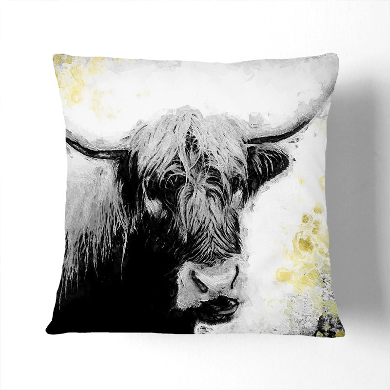 Square Throw Cushion, 55cm H x 55cm W x 20cm D, White
