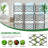 Charmica 63"H Planter Box Raised Garden Bed With Trellis & Wheels Standing Vertical Horticulture