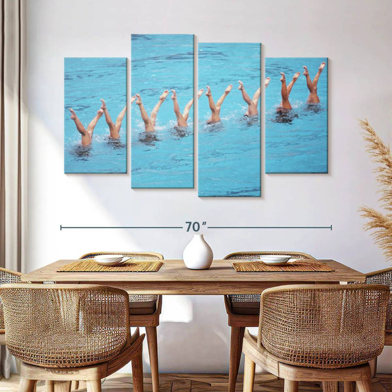 Sireci Synchronized Swimmers Routine, 42" H x 68" W