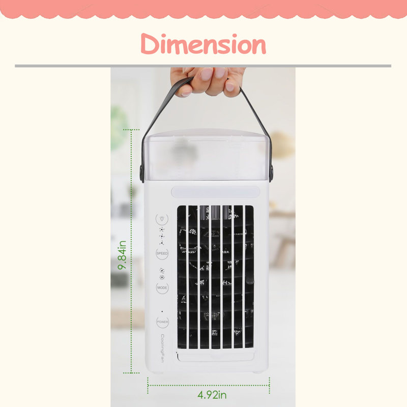 4 In 1 Portable Air Conditioner Fan Evaporative Air Cooler Water Fan