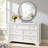 Metal Frame Beaded Decorative Round Wall Mirror-222715119-222715105