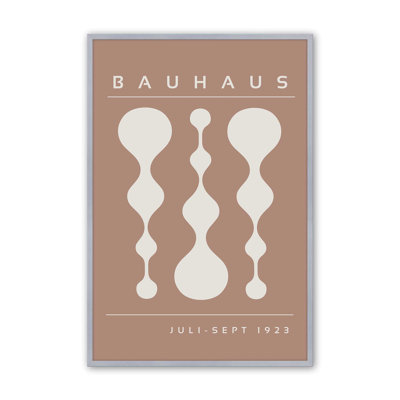 Affiche brune rétro Bauhaus II