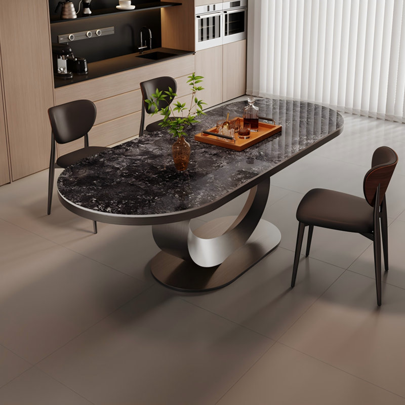 Table de salle à manger Sintered Stone, H 29,5 po x L 70,87 po x l 31,5 po