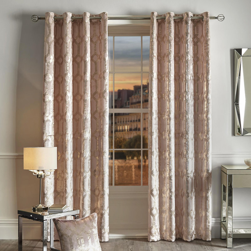Westover Room Darkening Door Curtain Pair, 168 x 137 cm, Ivory