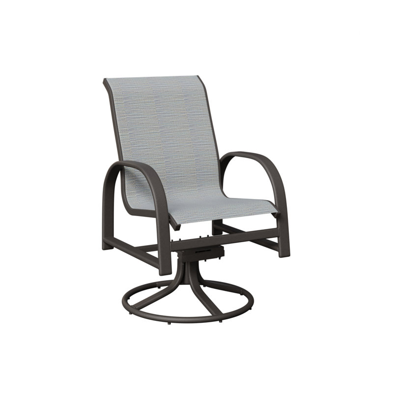 Chaise berçante berçante pivotante Berlin Gardens, Canne des Caraïbes, Graphite moucheté
