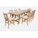 Maxine - Person Extendable Solid Wood Solid Wood Top Trestle Dining Set