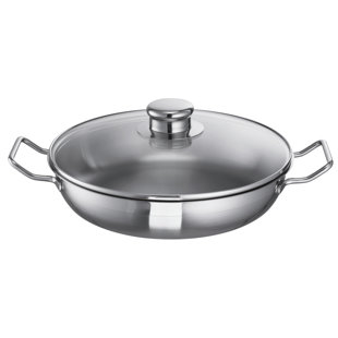 Schulte Ufer Profi-Line I Stainless Steel Round Braiser with Lid