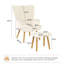 Upholstered Armchair With Footstool-135664584