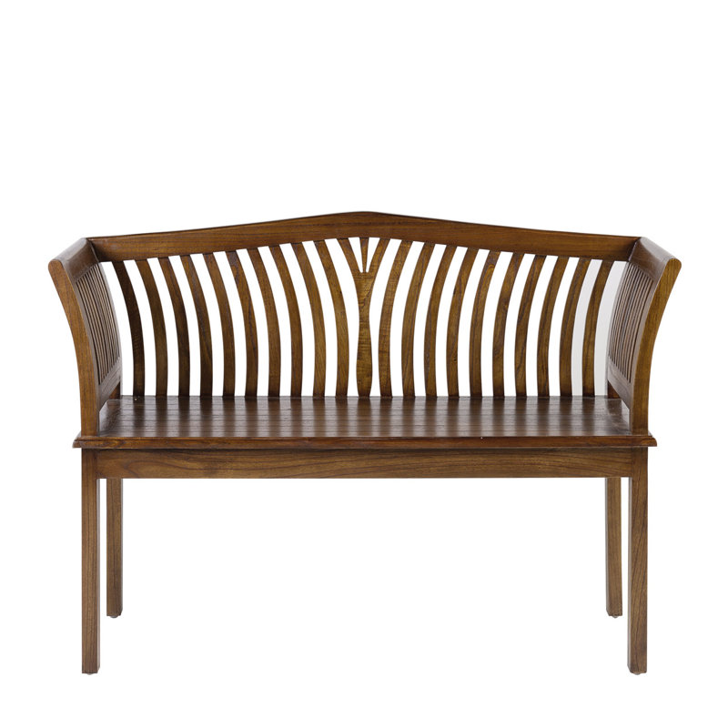 Solid Wood Bench, Brown