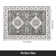 Non-Slip Machine Washable Oriental Gray/White Area Rug
