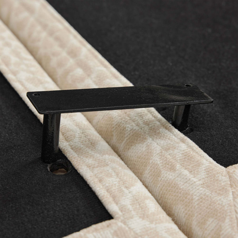 Canapé en forme de U Chenille, 34.6" H x 100.3" W x 55.5" D, Beige