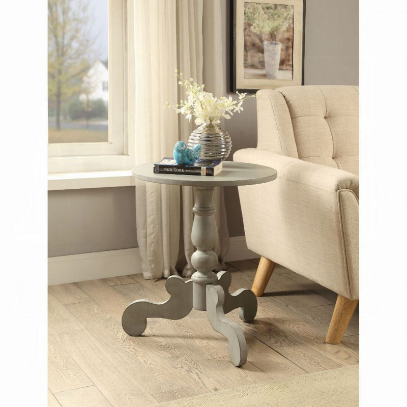 End Table, Light Gray