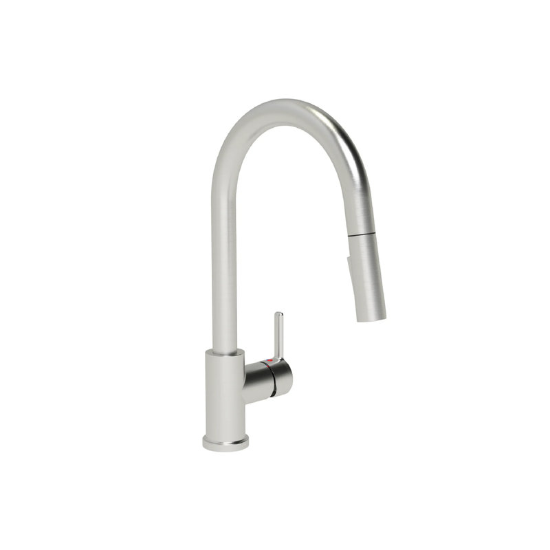 Robinet de cuisine moderne à poignée simple Craftx JOVI, Acier Inoxydable