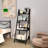 Ciqala Ladder Bookshelf 4 Layer Bookcase with Backboard-1081237854