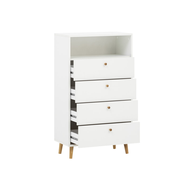 McDermitt Rectangle Storage Unit Accent Chest, White