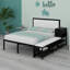 Lit plateforme en métal avec tablettes de rangement à niveaux, armoire de rangement en bois-1531065182-1531065155