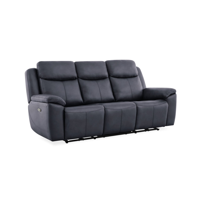 Canapé Dobson en cuir bleu Chesapeake