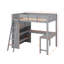 Lit mezzanine double avec bureau et tablette-227815166