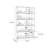 Transparent acrylic multi-layer display bookcase-870710489