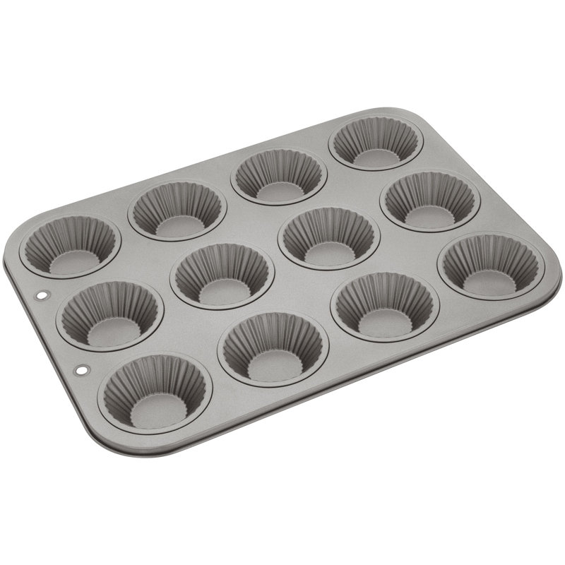 Judge Bakeware, 12 Cup Non-Stick Fluted Bun Tin